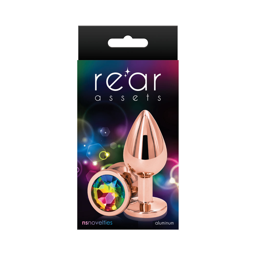 NS Novelties Rear Assets Rose Gold Anal Plug 2