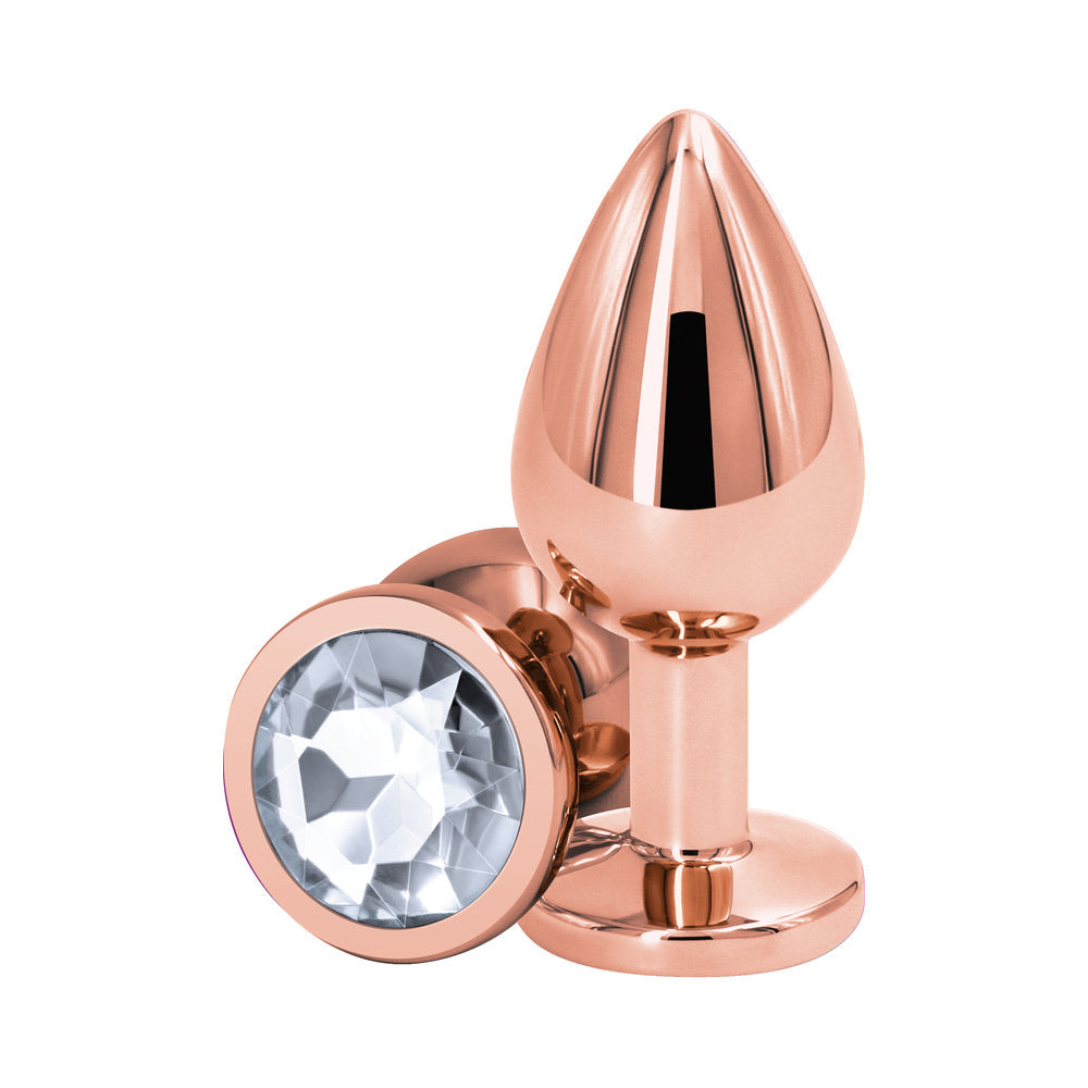 NS Novelties Rear Assets Rose Gold Anal Plug 6