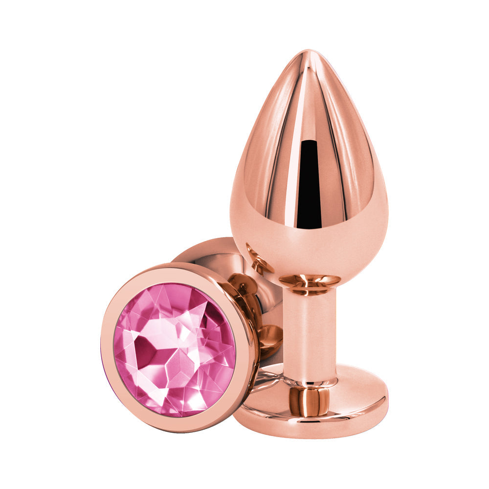 NS Novelties Rear Assets Rose Gold Anal Plug 7