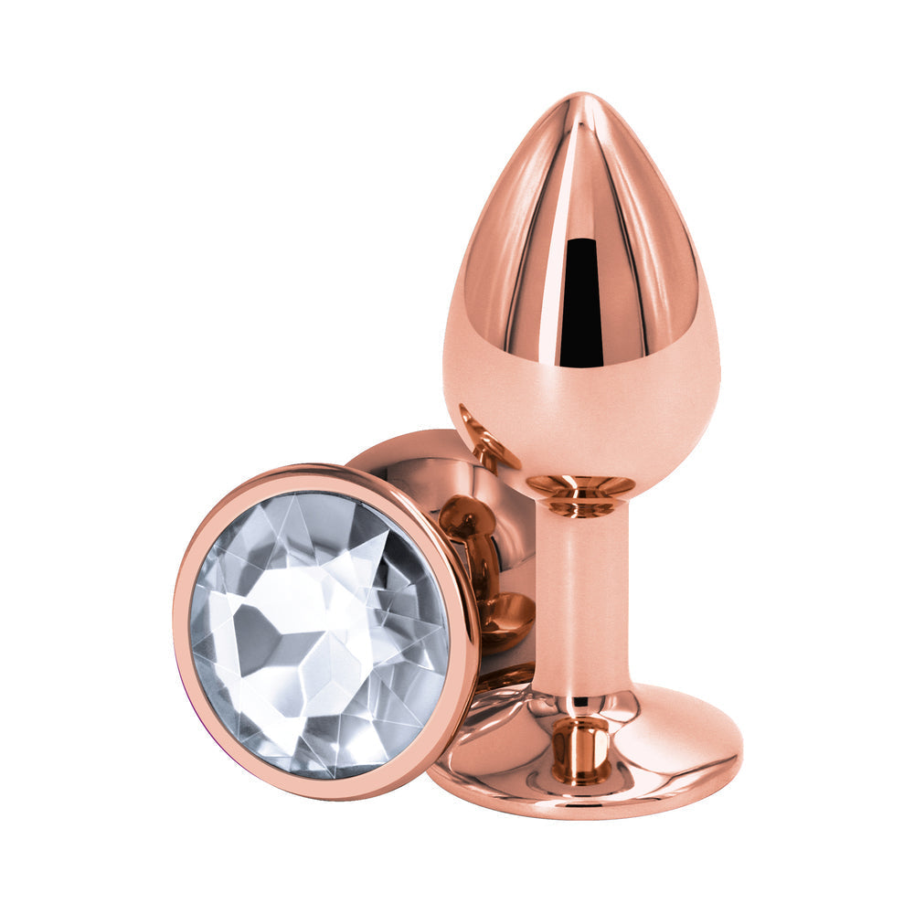 NS Novelties Rear Assets Rose Gold Anal Plug 9