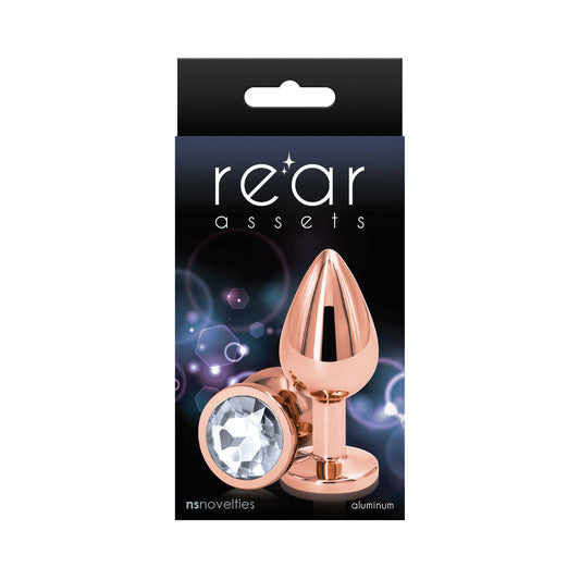 NS Novelties Rear Assets Rose Gold Anal Plug