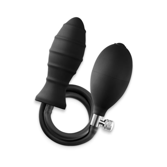 NS Novelties Renegade InflataPlay Inflatable Plug with Grip Black 1