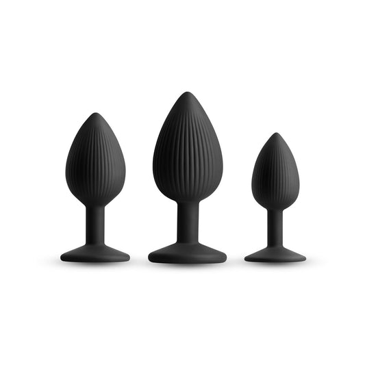 NS Novelties Renegade Triple Ace Plug Kit Black 1