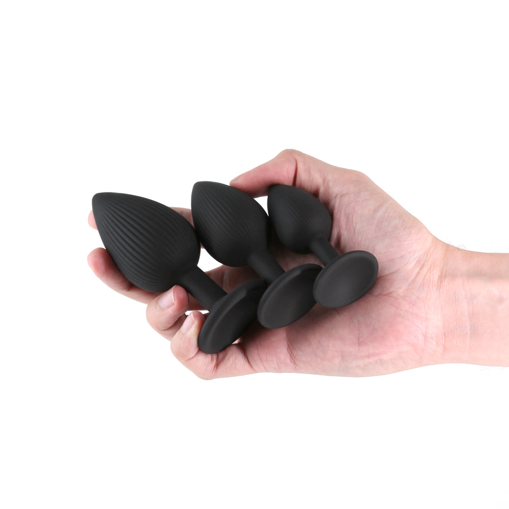 NS Novelties Renegade Triple Ace Plug Kit Black 2