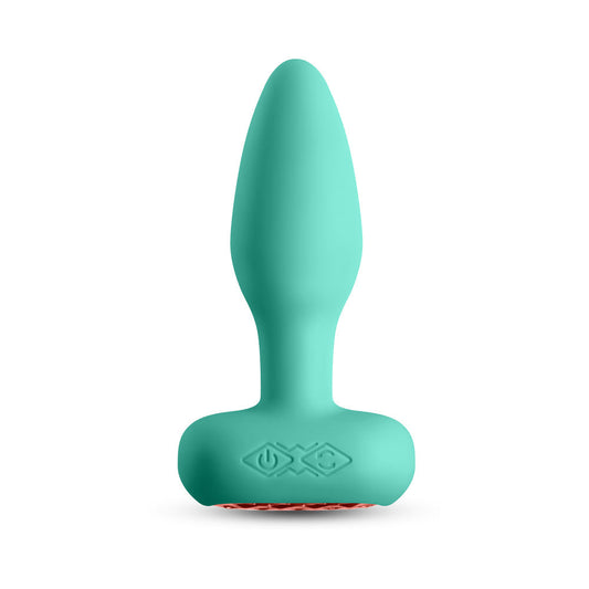 NS Novelties Techno Prism App-controlled Vibrating and Rotating Plug Teal 1