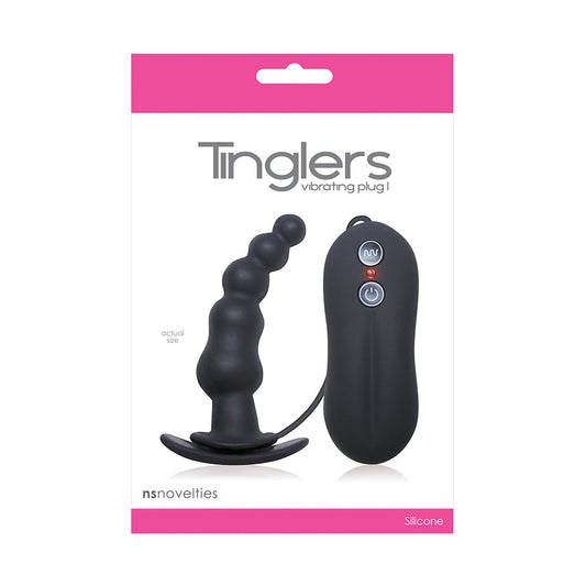 NS Novelties Tinglers Vibrating Plug I Black