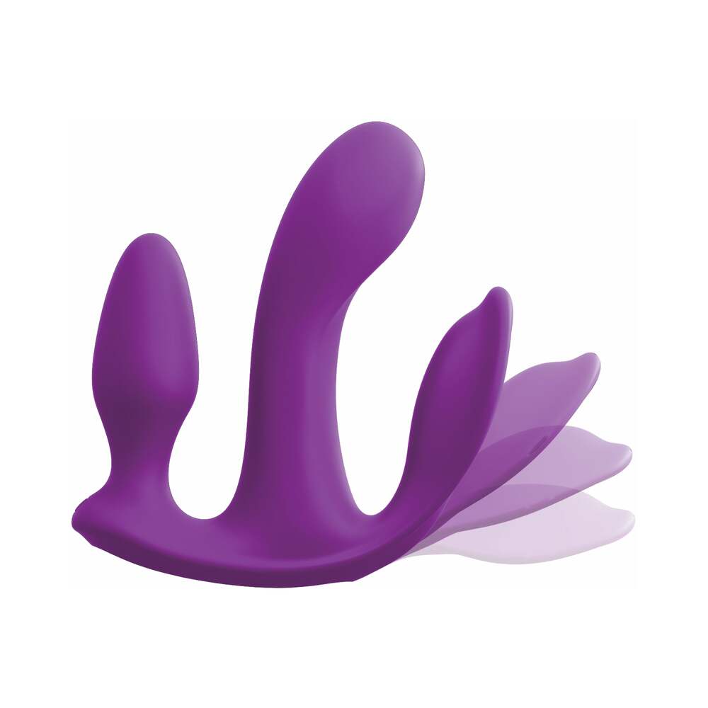 Pipedream 3Some Total Ecstasy Triple Stimulation Silicone Vibrator Purple7