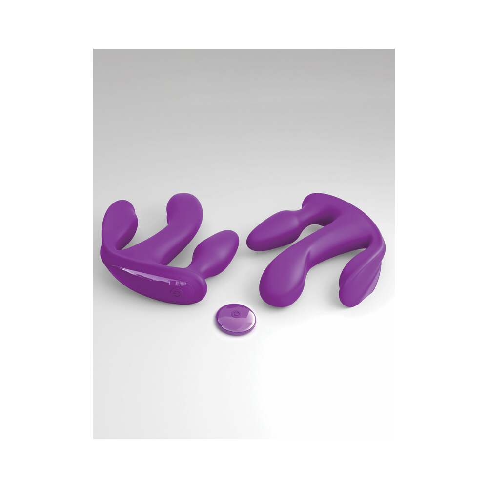 Pipedream 3Some Total Ecstasy Triple Stimulation Silicone Vibrator Purple8