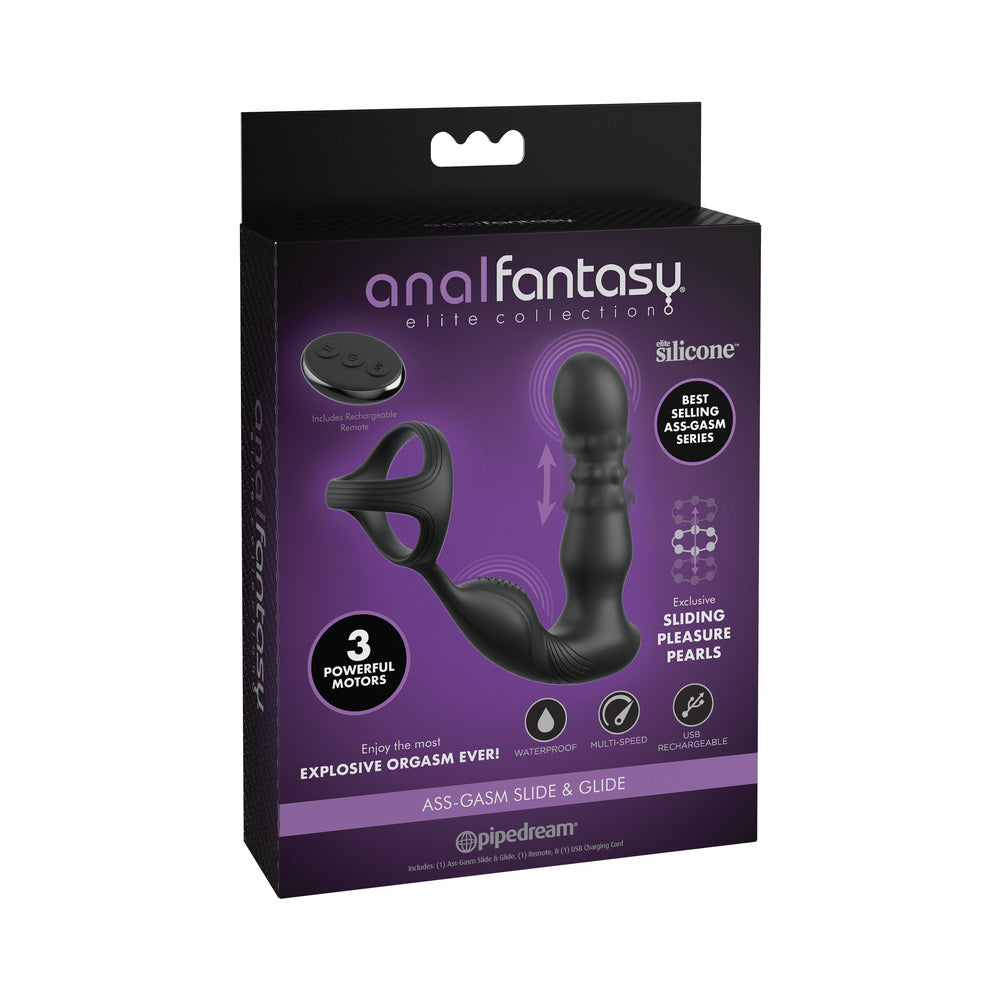 Pipedream Anal Fantasy Elite Ass-gasm Slide & Glide Black