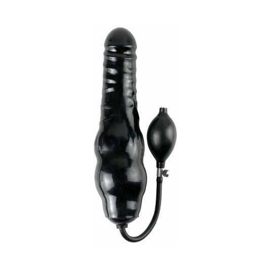 Pipedream Fetish Fantasy Extreme Inflatable Ass Blaster 11 in. Inflating Dildo Black1