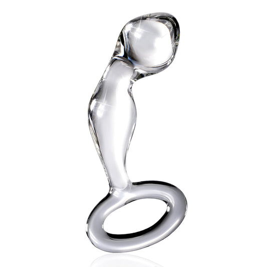 Pipedream Icicles No. 46 Glass Prostate Massager 3.5 in. Clear 1
