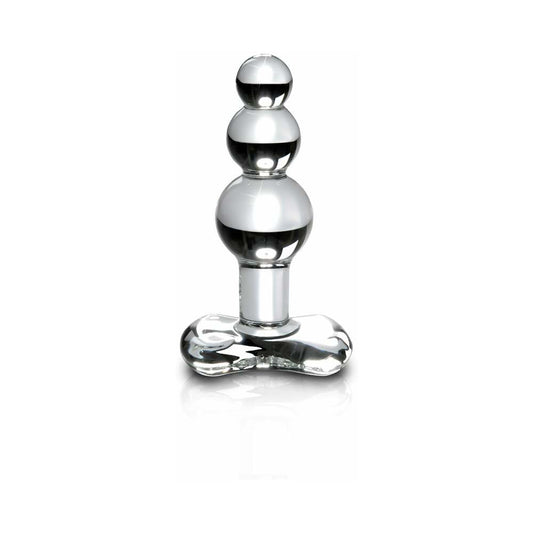 Pipedream Icicles No. 47 Beaded 4 in. Glass Anal Plug Clear 1