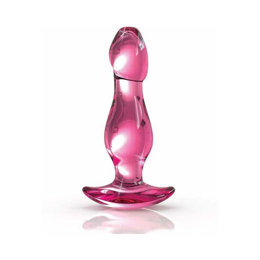 Pipedream Icicles No. 73 Glass Anal Plug Pink 1
