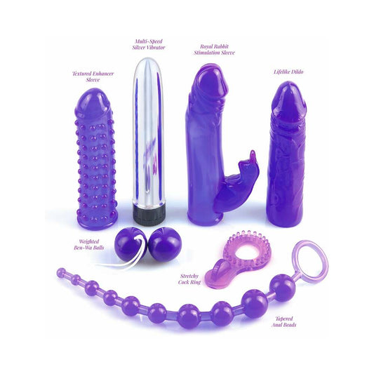 Pipedream Pipedream 7-Piece Royal Rabbit Kit Purple 1