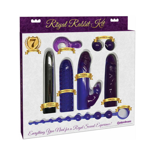 Pipedream Pipedream 7-Piece Royal Rabbit Kit Purple