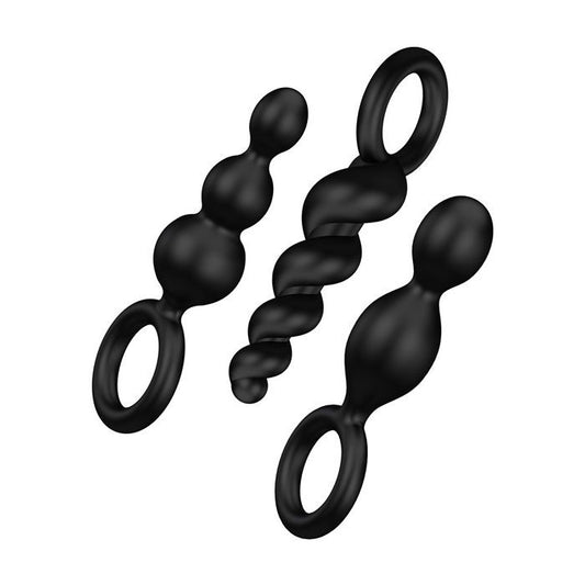 Satisfyer Booty Call Plugs - Set of 3 Black 1