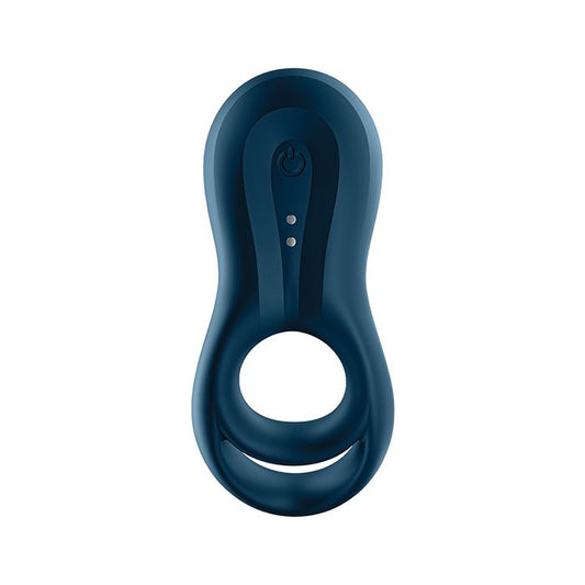 Satisfyer Epic Duo Ring Vibrator - Dark Blue 1