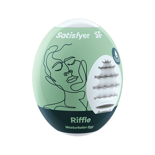 Satisfyer Masturbator Egg Riffle - Light Green