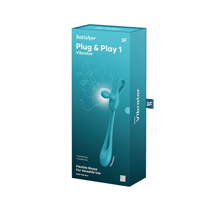Satisfyer Plug & Play 1 Vibrator - Blue/Green 5