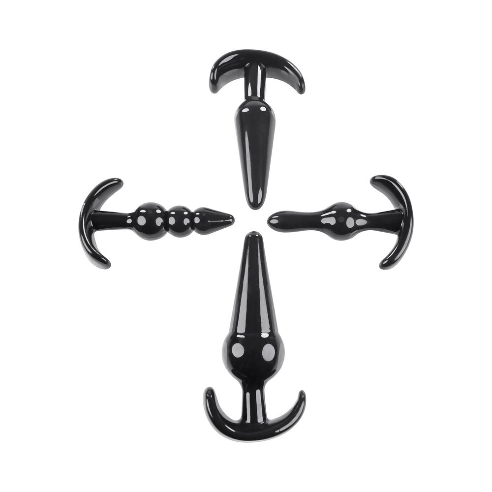 Selopa Intro To Plugs 4-Piece Anal Plug Set Black 6