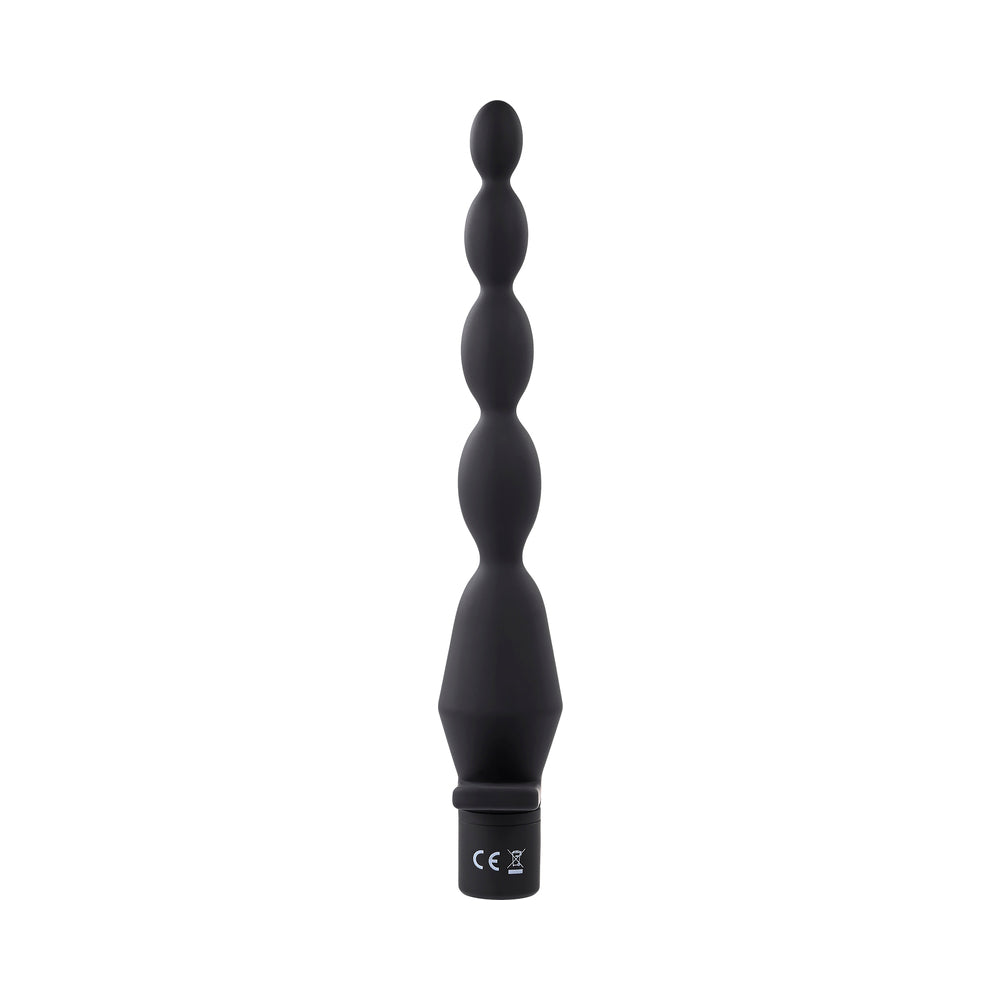 Selopa Vibrating Butt Beads Rechargeable Anal Silicone Black 2