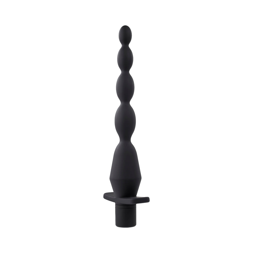 Selopa Vibrating Butt Beads Rechargeable Anal Silicone Black 3