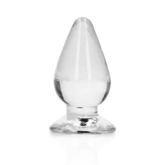 Shots RealRock Crystal Clear 4.5 in. Anal Plug 1