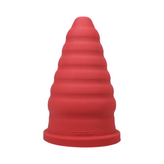 Tantus Cone Ripple Dildo Ruby (Box) 1