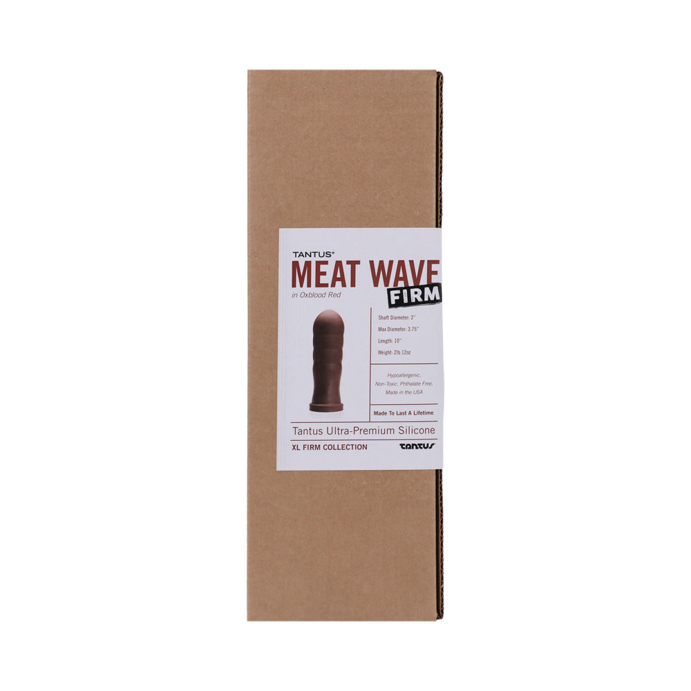 Tantus Meat Wave Firm Anal Plug Oxblood (Box) 2