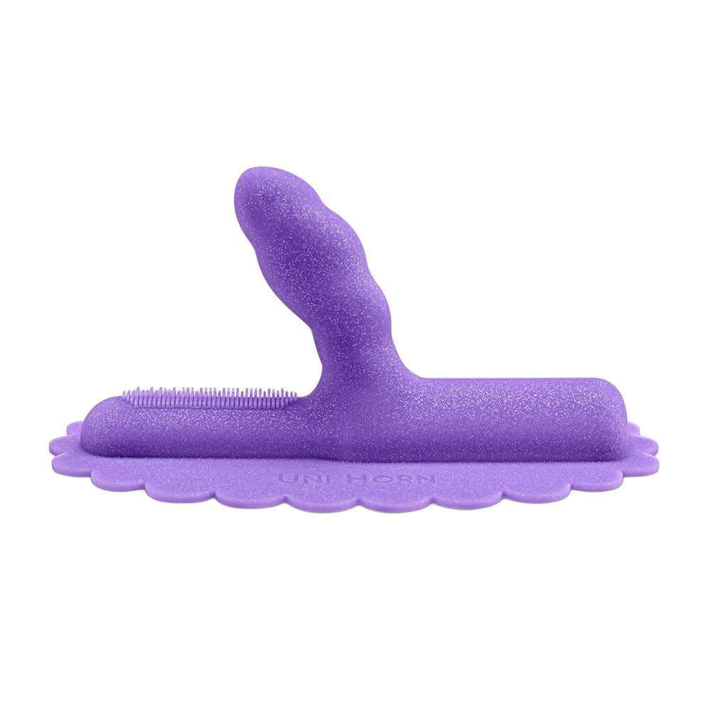 The Cowgirl Unicorn Uni Horn Twisted Textured Silicone Attachment 1