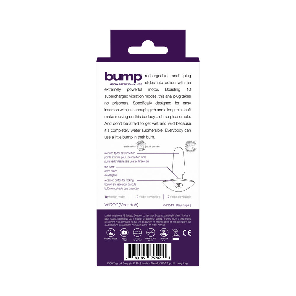 VeDO Bump Rechargeable Anal Vibe 8
