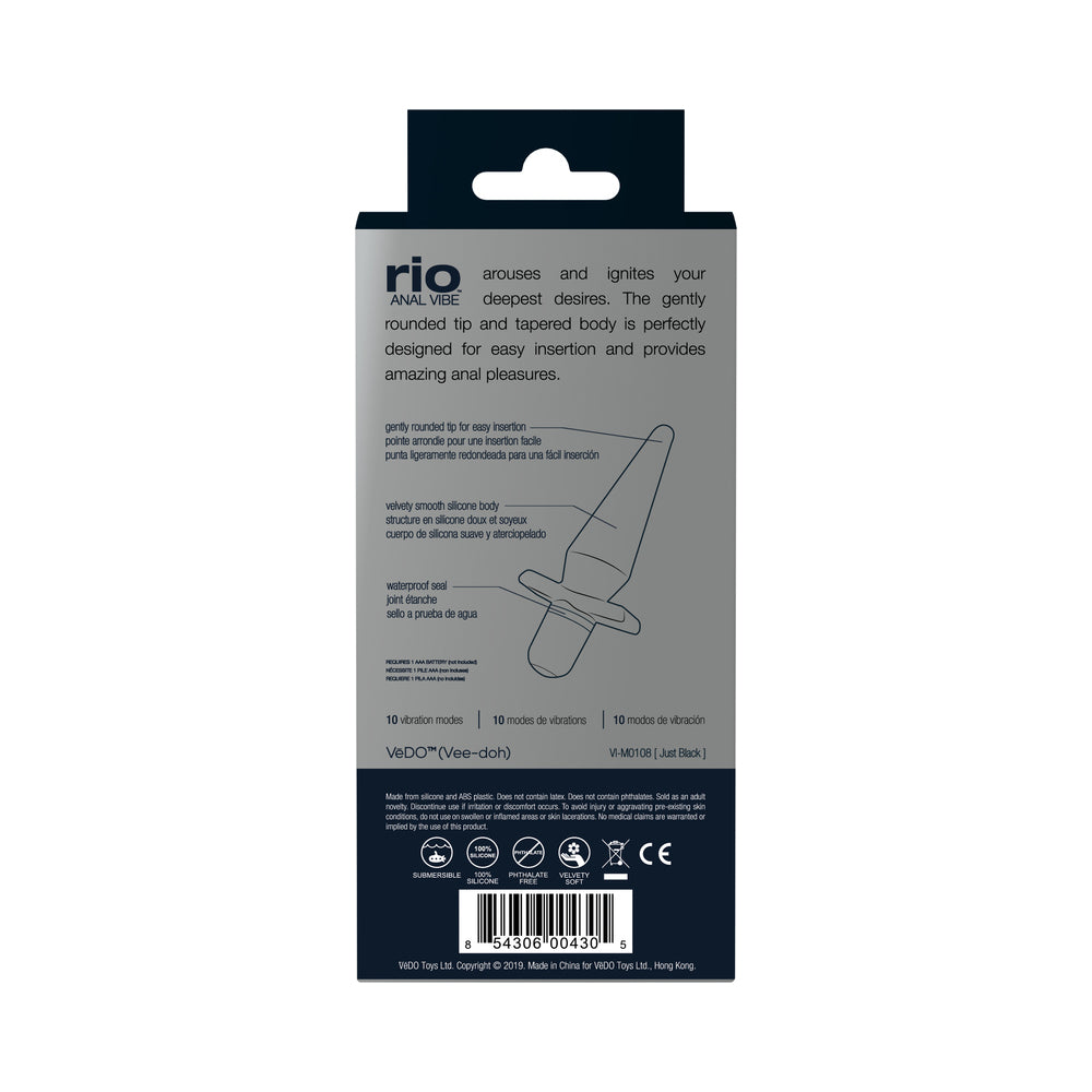 VeDO Rio Anal Vibe Just Black 8