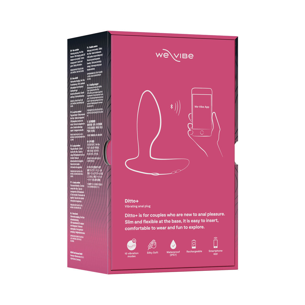 We-Vibe Ditto+ Rechargeable Remote-Controlled Silicone Vibrating Anal Plug 20