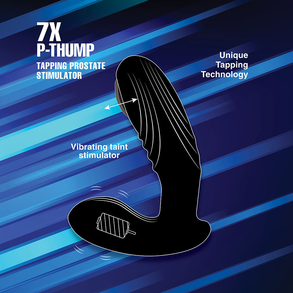 XR Brands Alpha-Pro 7X P-Thump Tapping Prostate Vibe with Remote7
