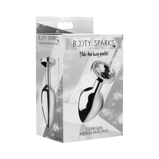 XR Brands Booty Sparks Clear Gem Anal Plug1