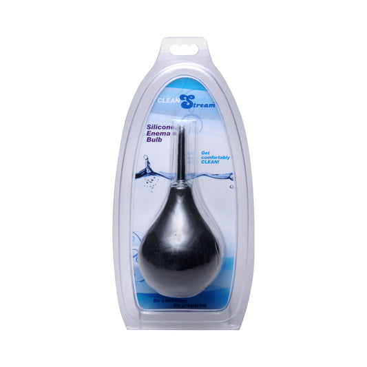 XR Brands CleanStream Thin Tipped Enema Bulb Black
