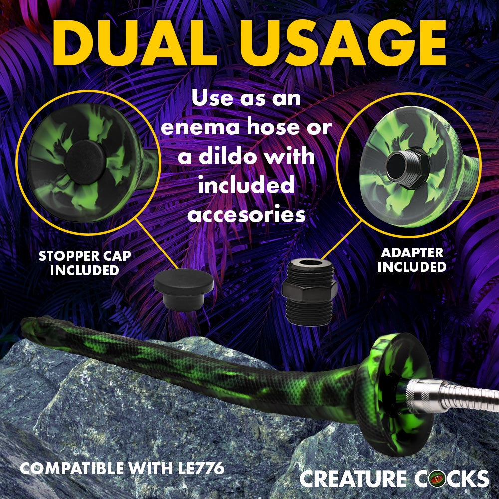 XR Brands Creature Cocks Spitting Serpent Silicone Enema Snake14