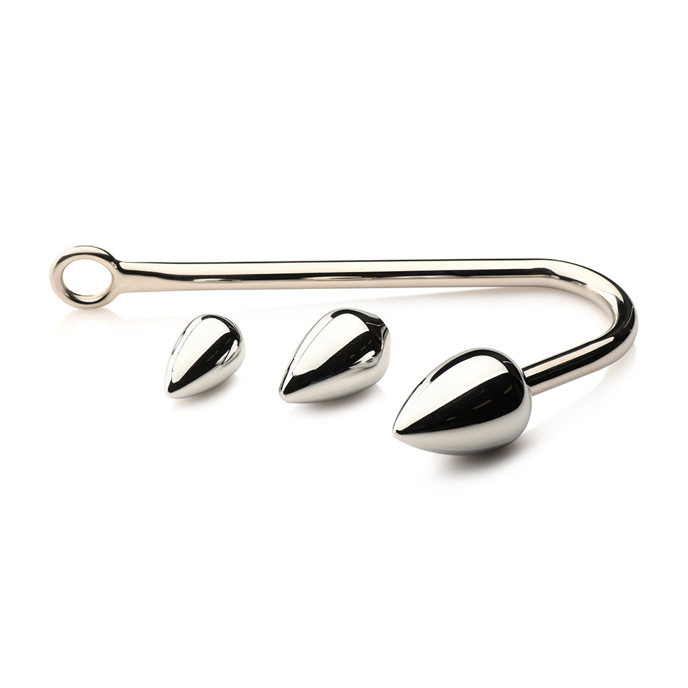 XR Brands Master Series Anal Hook Trainer Anal Hook with 3 Plugs 1