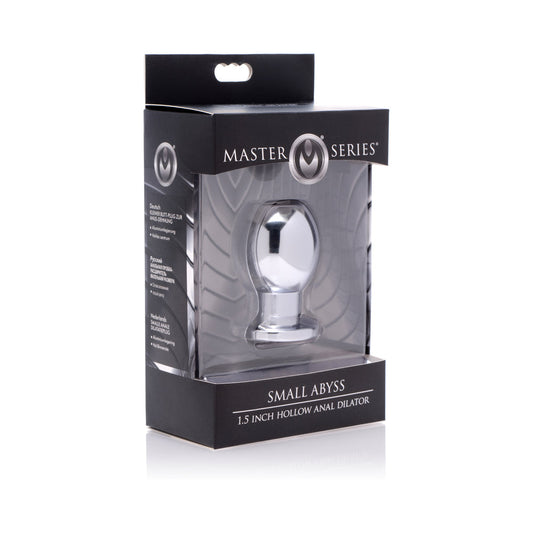 XR Brands Master Series Small Abyss Steel Hollow Anal Plug