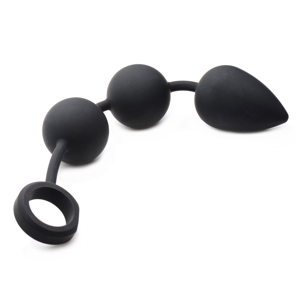 XR Brands Tom of Finland Large Silicone Weighted Anal Ball Plug 3