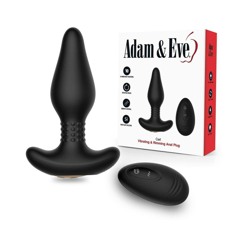 Adam & Eve Carl Vibrating & Rimming Plug 