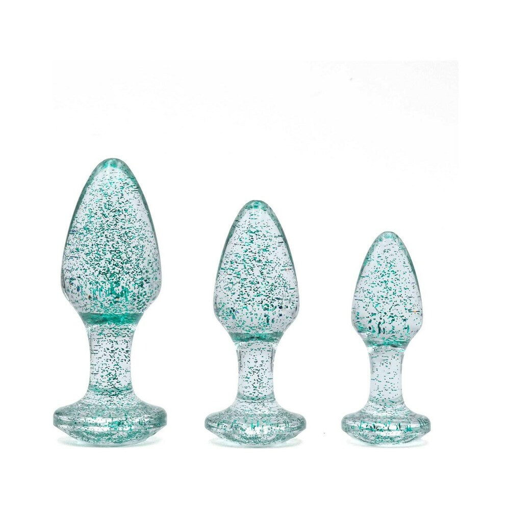 Adam & Eve Glitter Gem Butt Plug Set2