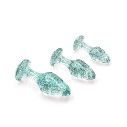 Adam & Eve Glitter Gem Butt Plug Set3