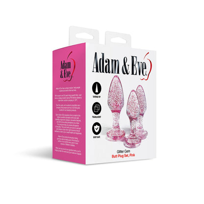 Adam & Eve Glitter Gem Butt Plug Set8