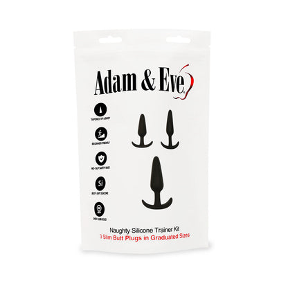Adam & Eve Naughty Silicone Trainer Kit Black (Bag Packaging)4