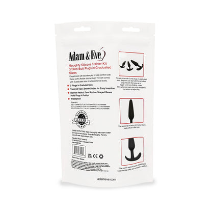 Adam & Eve Naughty Silicone Trainer Kit Black (Bag Packaging)5