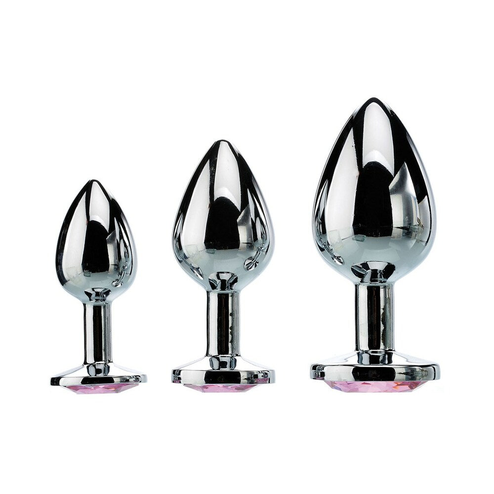 Adam & Eve Pink Gem Anal Plug Set2