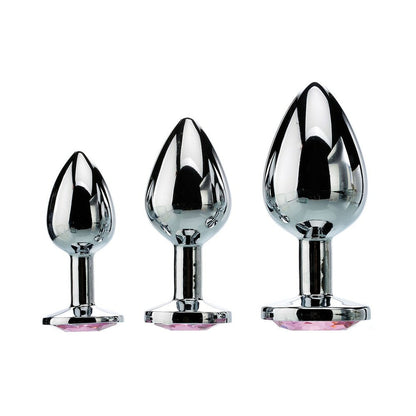 Adam & Eve Pink Gem Anal Plug Set2