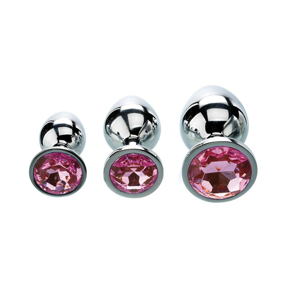 Adam & Eve Pink Gem Anal Plug Set3