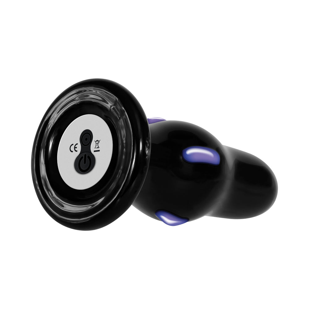 Adam & Eve Rear Rocker Rechargeable Vibrating Glass Anal Plug Black4
